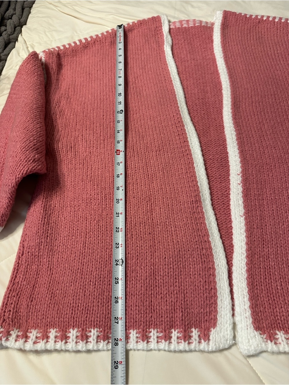 Pink Open-Front Women's Knit Cardigan Sweater - NWOT - Size XL - Picture 9 of 10